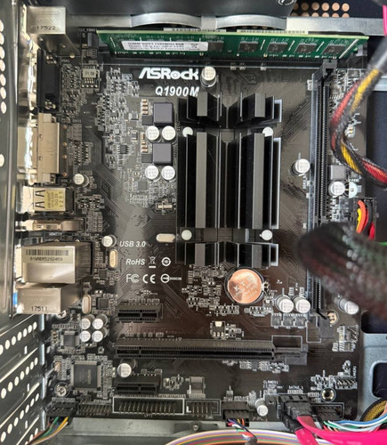 Asrock q1900m mainboard set - asrock, +